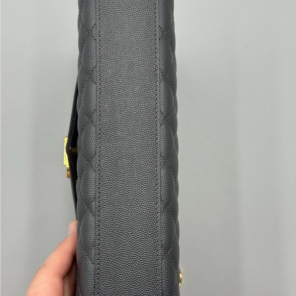 YSL Grey / Blue Medium triquilt flap bag - Picture 4 of 12